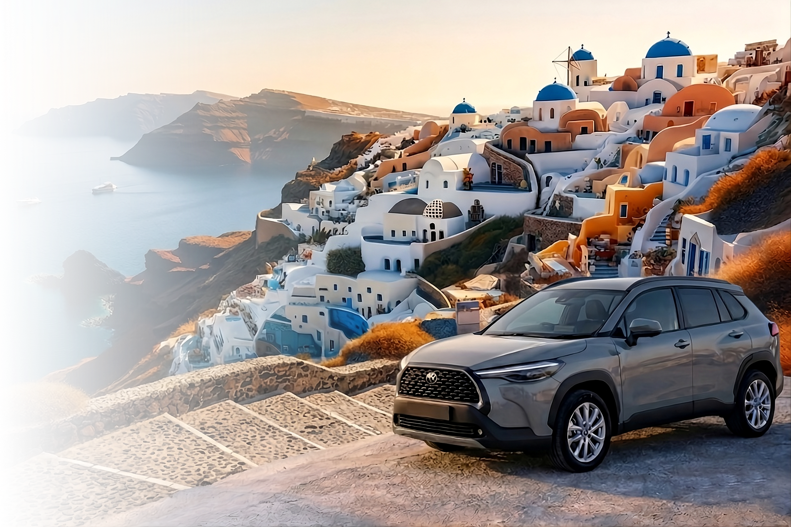 Comfy Santorini Transfers Luxury Car